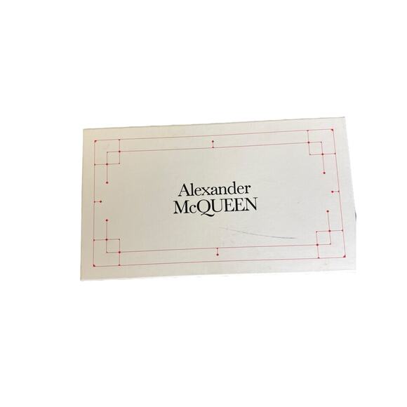 Alexander McQueen NIB Engraved Logo Sandals in Black Size 39.5 - Picture 13 of 13